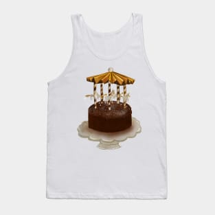 Carousel Cake Illustration Tank Top